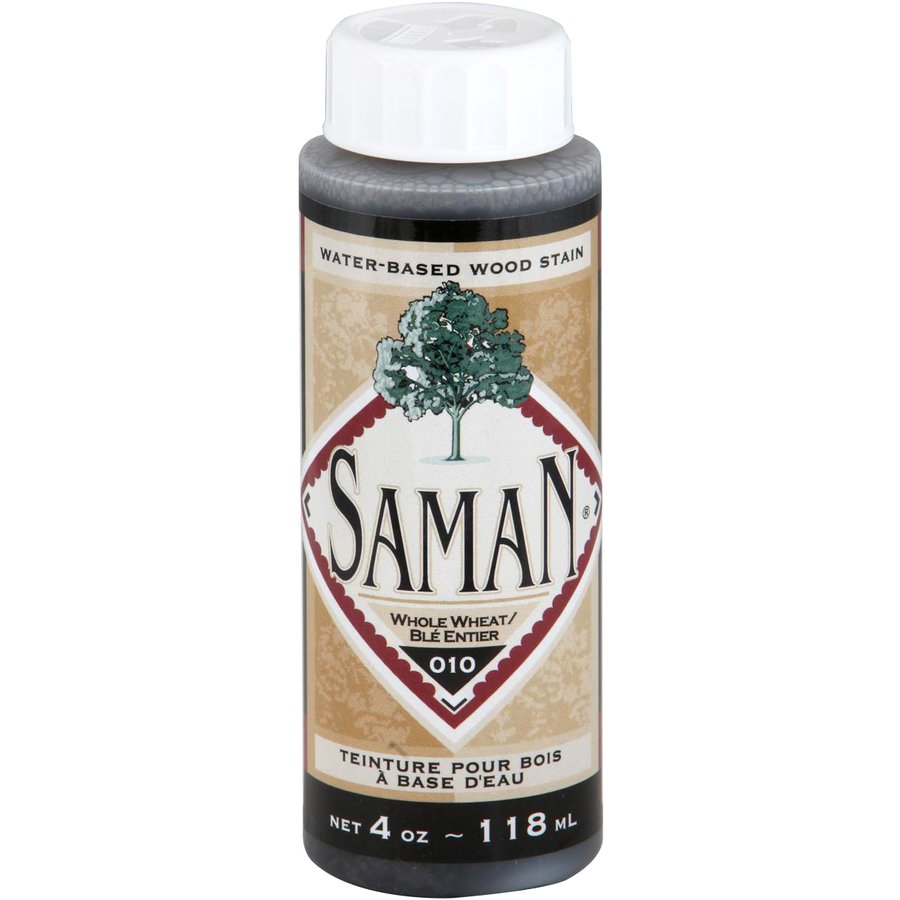 Saman Water-Based Wood Stain Whole Wheat 010 118 mL