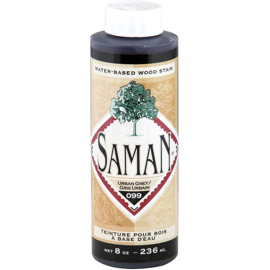Saman Water-Based Wood Stain Urban Grey-099 236mL