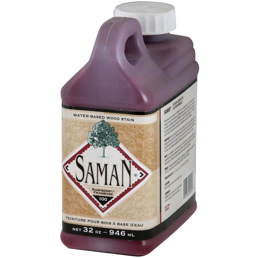 Saman Water-Based Wood Stain Raspberry-100 946mL