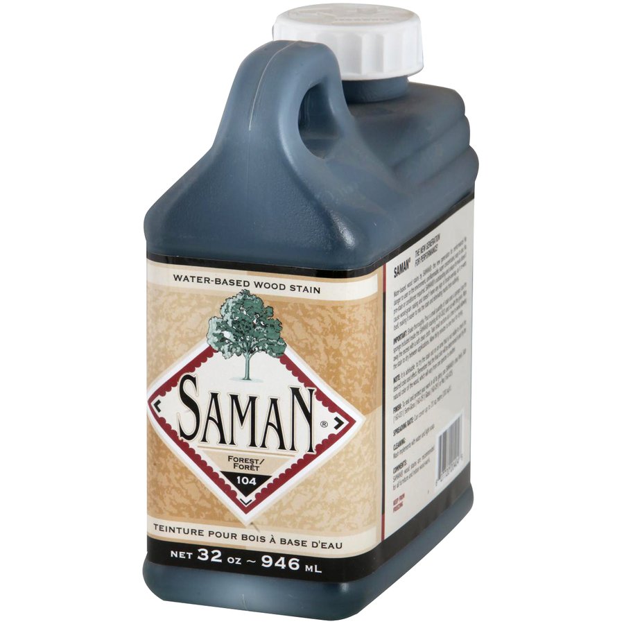 Saman Water-Based Wood Stain Forest-104 946mL