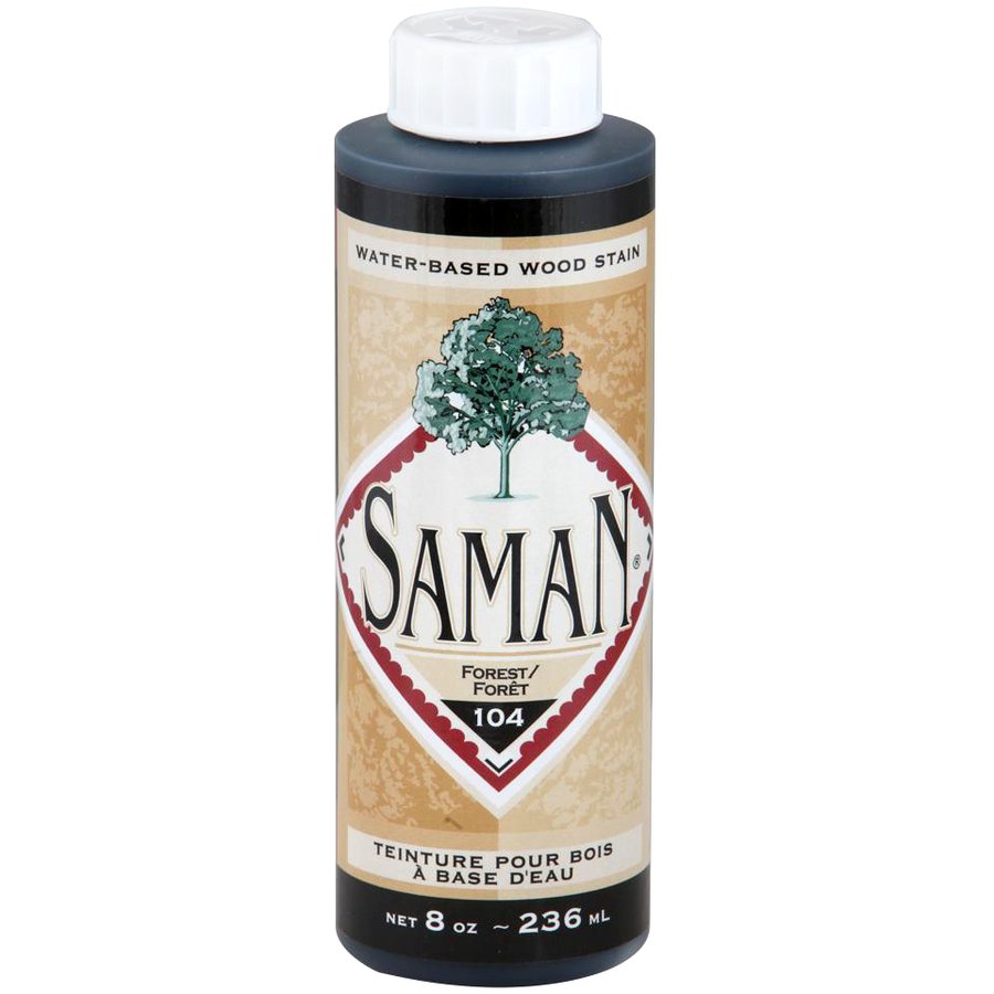 Saman Water-Based Wood Stain Forest-104 236mL