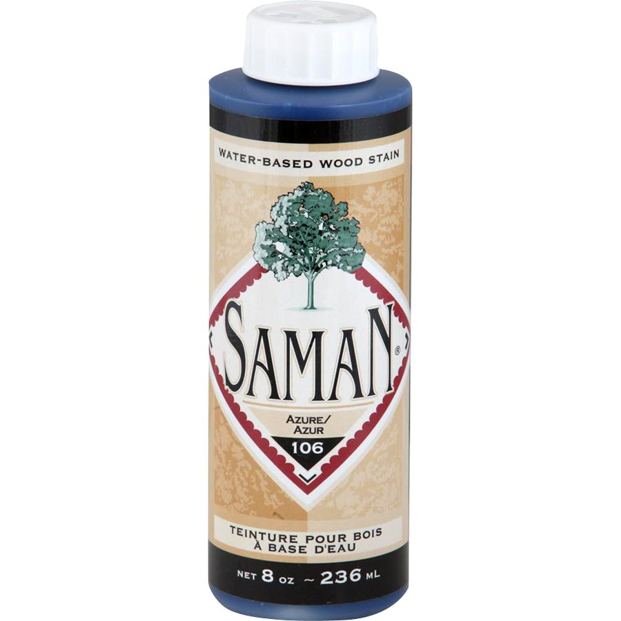 Saman Water-Based Wood Stain Azure-106 236mL