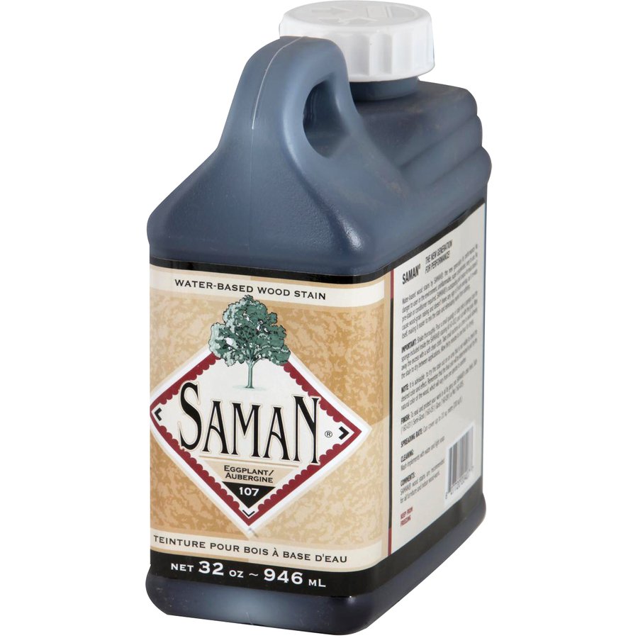 Saman Water-Based Wood Stain Eggplant-107 946mL