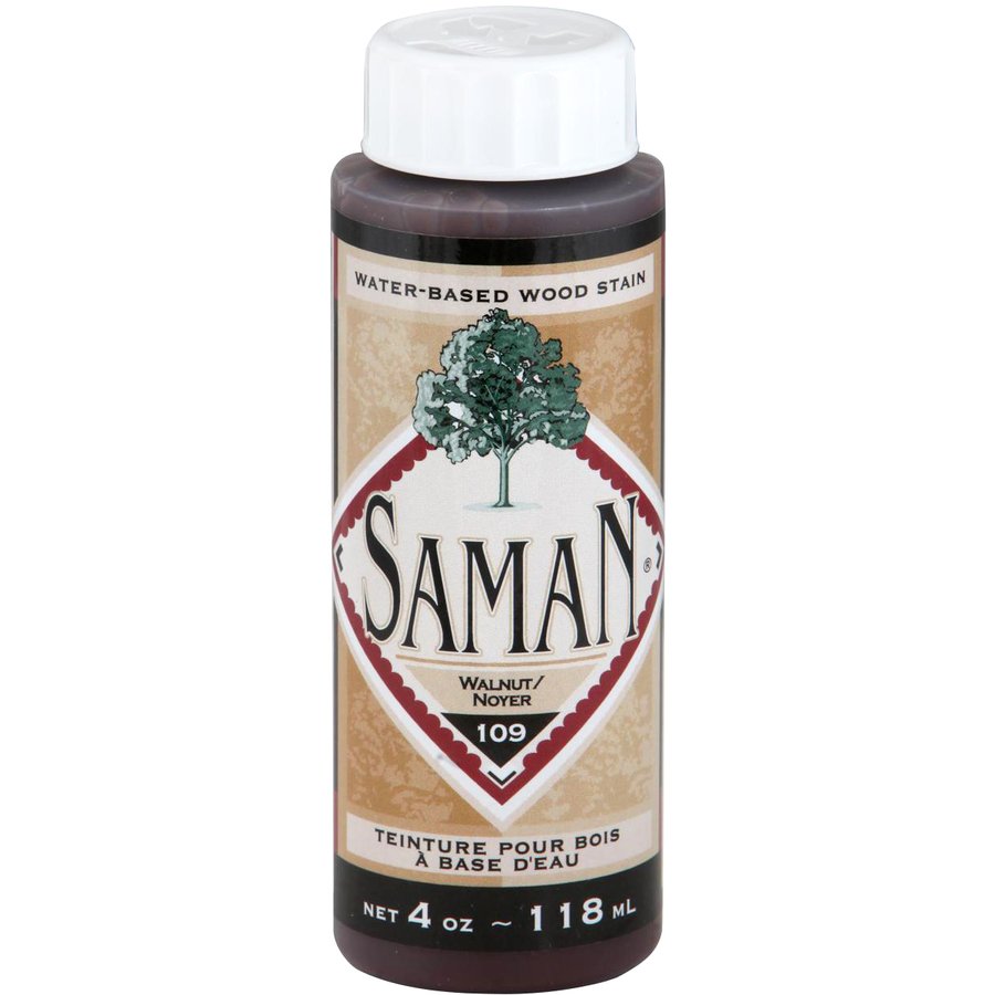 Saman Water-Based Wood Stain Walnut-109 118mL