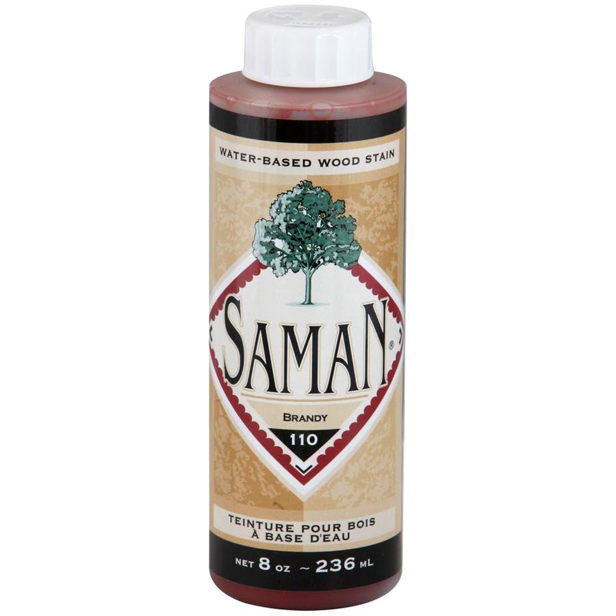 Saman Water-Based Wood Stain Brandy-110 236mL