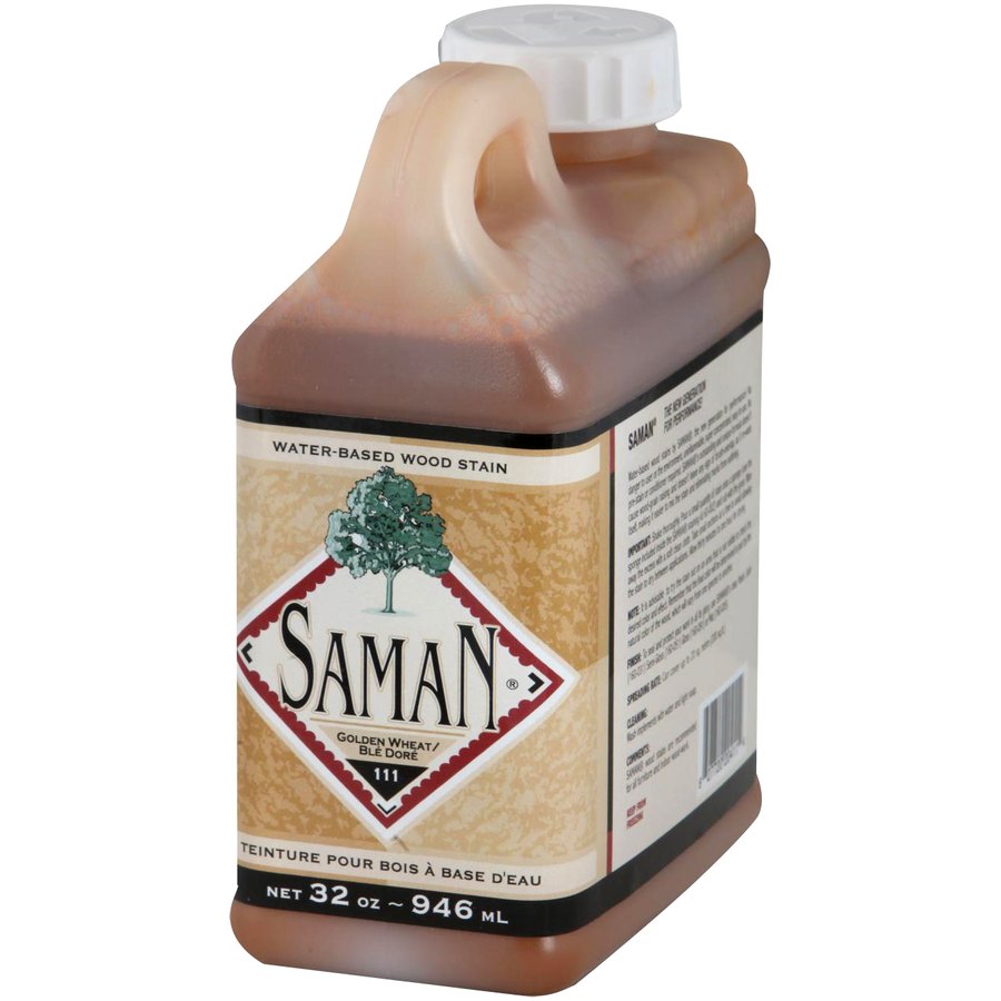 Saman Water-Based Wood Stain Golden Wheat-111 946mL