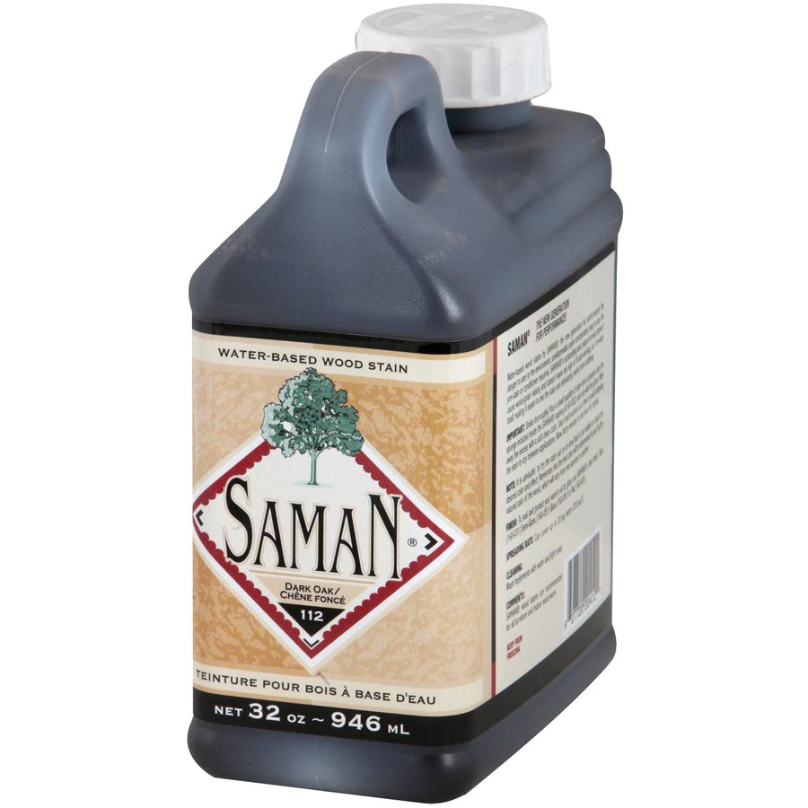 Saman Water-Based Wood Stain Dark Oak-112 946mL