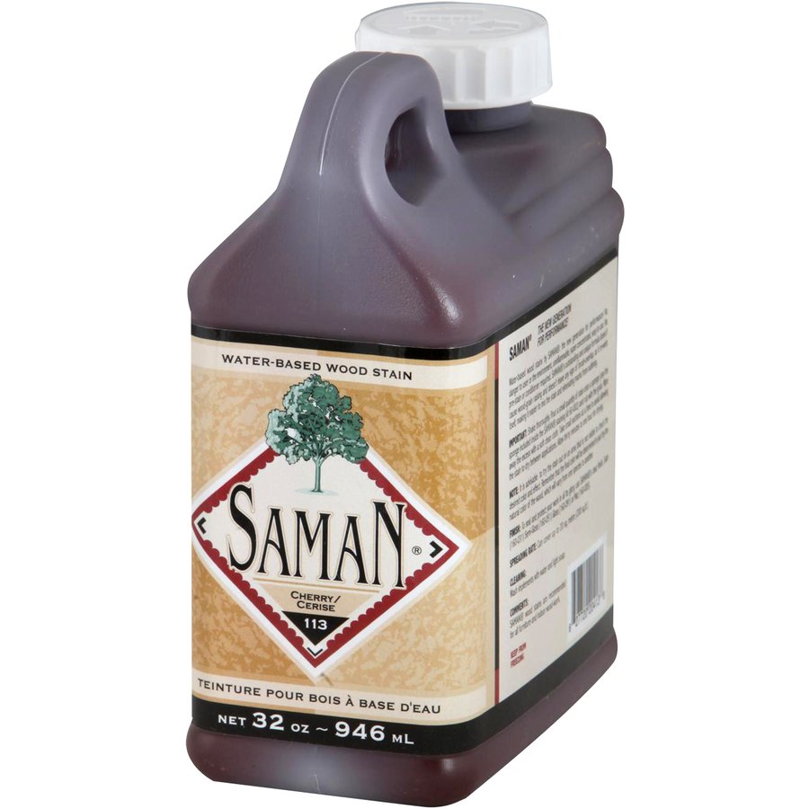 Saman Water-Based Wood Stain Cherry-113 946mL