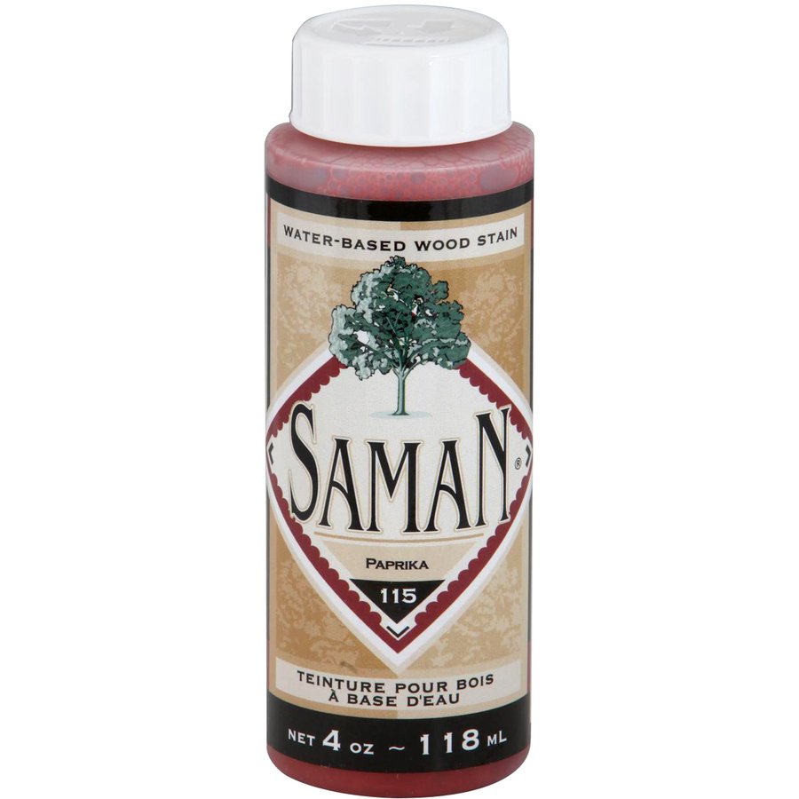 Saman Water-Based Wood Stain Paprika-115 118mL