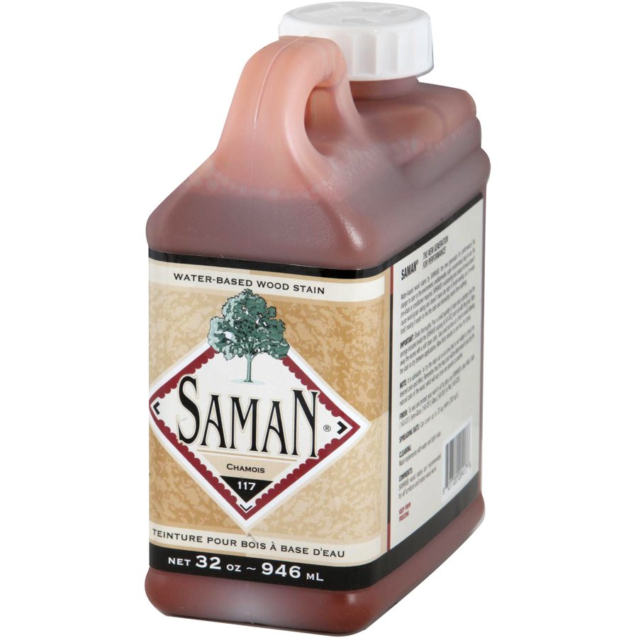 Saman Water-Based Wood Stain Chamois-117 946mL