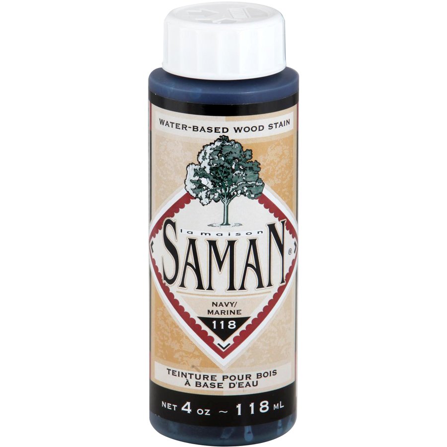 Saman Water-Based Wood Stain Navy-118 118mL