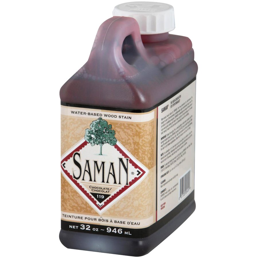 Saman Water-Based Wood Stain Chocolate-119 946mL
