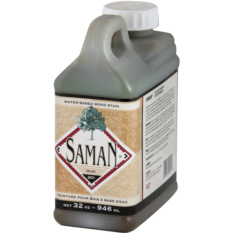 Saman Water-Based Wood Stain Olive-201 946mL