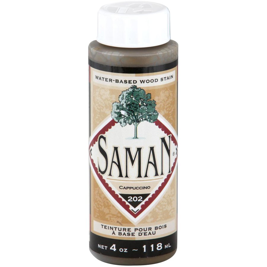 Saman Water-Based Wood Stain Cappucino-202 118mL