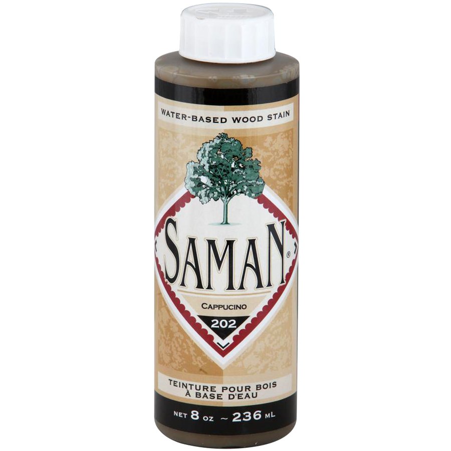 Saman Water-Based Wood Stain Cappucino-202 236mL