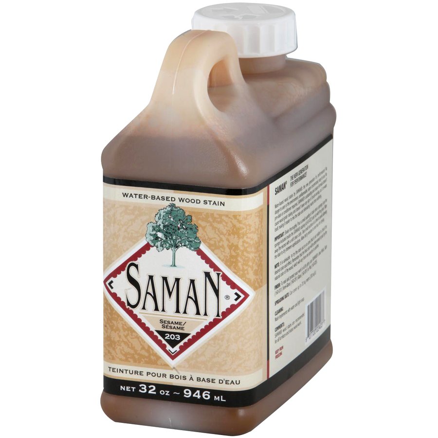 Saman Water-Based Wood Stain Sesame-203 946mL