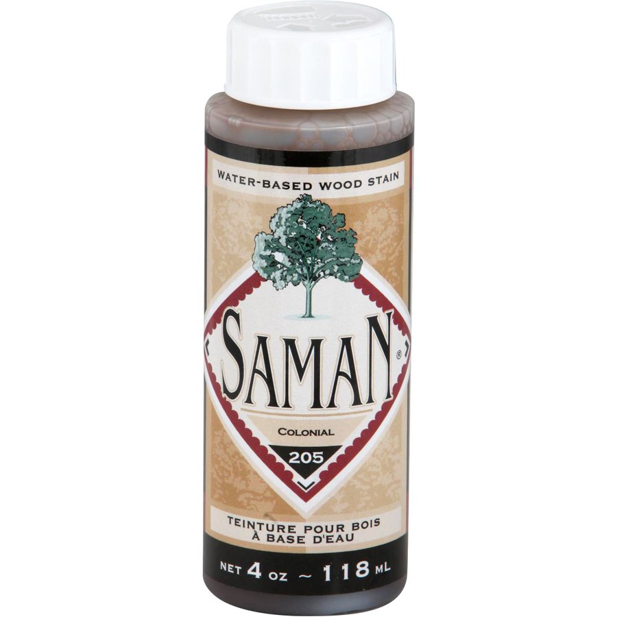 Saman Water-Based Wood Stain Colonial-205 118mL