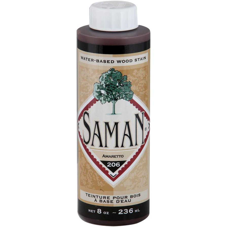 Saman Water-Based Wood Stain Amaretto-206 236mL