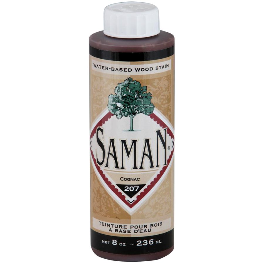 Saman Water-Based Wood Stain Cognac-207 236mL