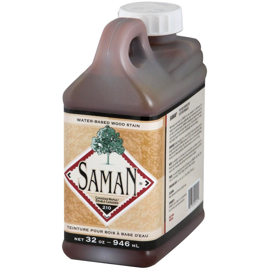 Saman Water-Based Wood Stain Canadian Maple-210 946mL
