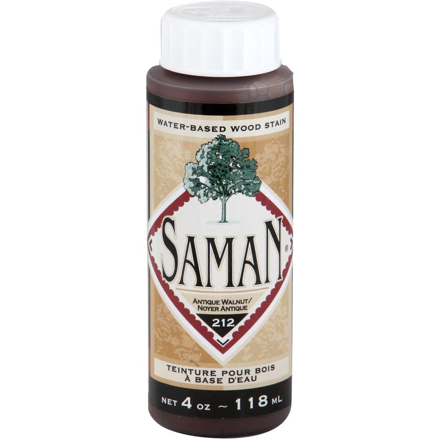 Saman Water-Based Wood Stain Antique Walnut-212 118mL