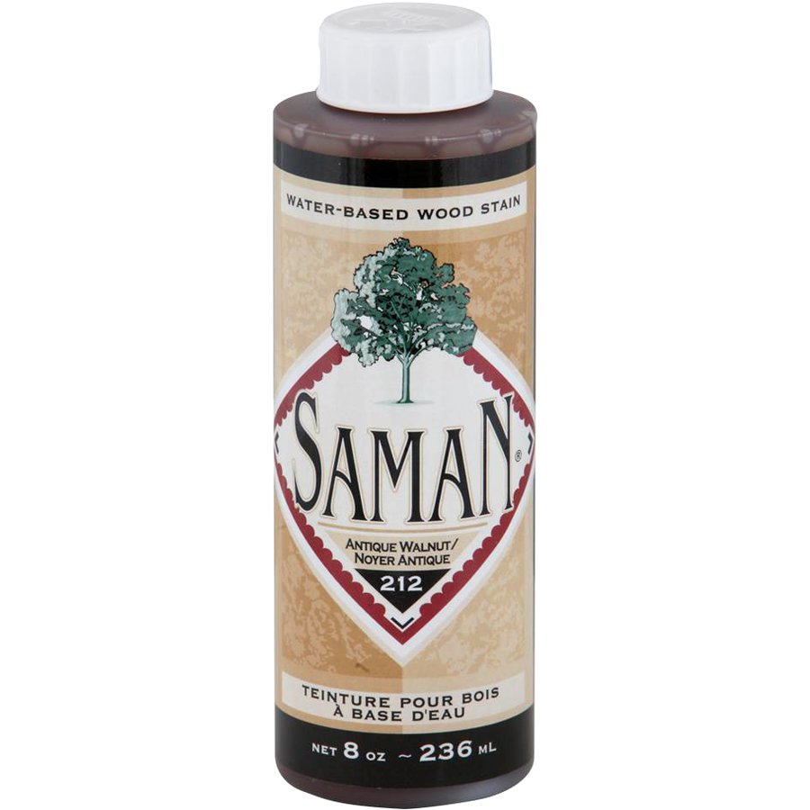 Saman Water-Based Wood Stain Antique Walnut-212 236mL