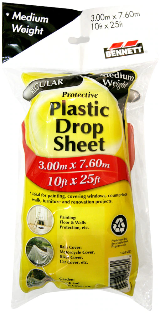 Protective Plastic Drop Sheet Medium
