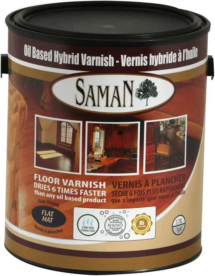 Saman Oil Based Hybrid Varnish Flat/Mat 3.78 L