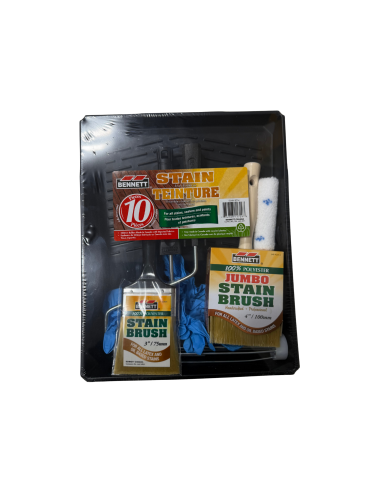 Stain Brush & Roller Set 10 pieces