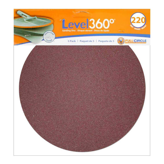 Level 360 Sanding Disc. 220 Grit