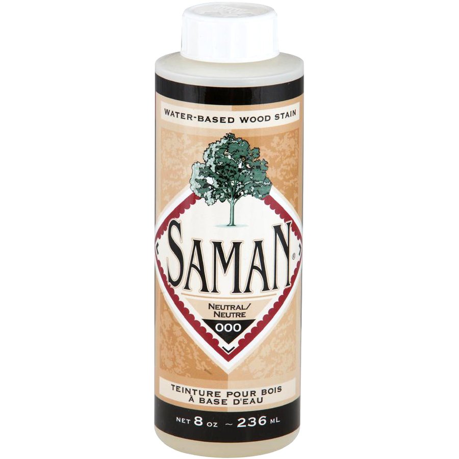 Saman Water-Based Wood Stain Neutral -000  236 mL