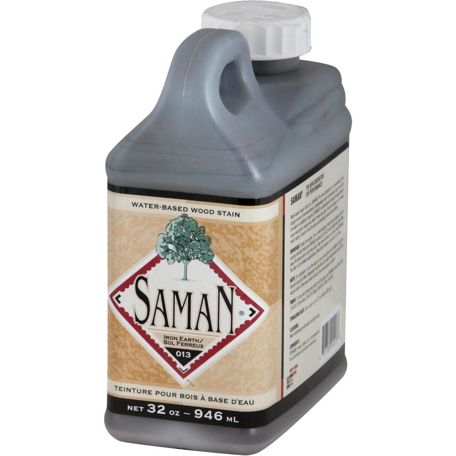 Saman Water-Based Wood Stain Iron Earth-013  946mL