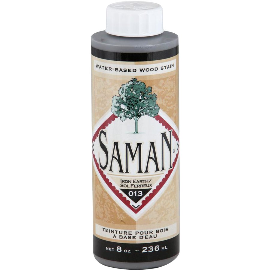 Saman Water-Based Wood Stain Iron Earth-013  236mL