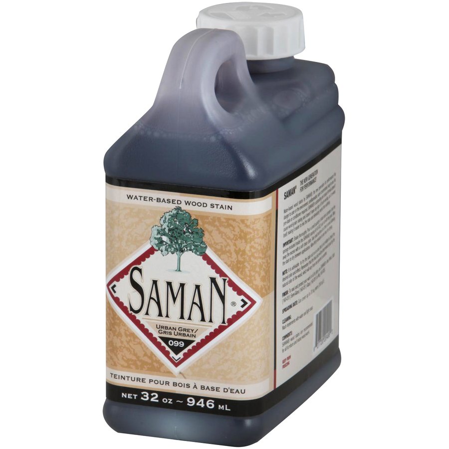 Saman Water-Based Wood Stain Urban Grey-099  946mL