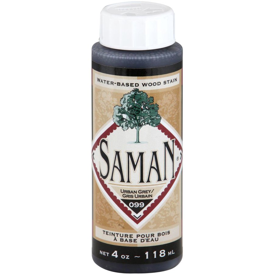 Saman Water-Based Wood Stain Urban Grey-099  118mL