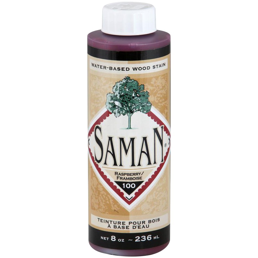 Saman Water-Based Wood Stain Raspberry-100  236mL
