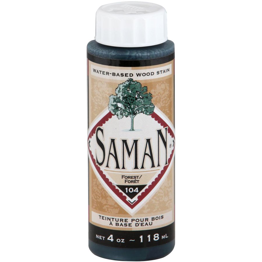 Saman Water-Based Wood Stain Forest-104 118mL