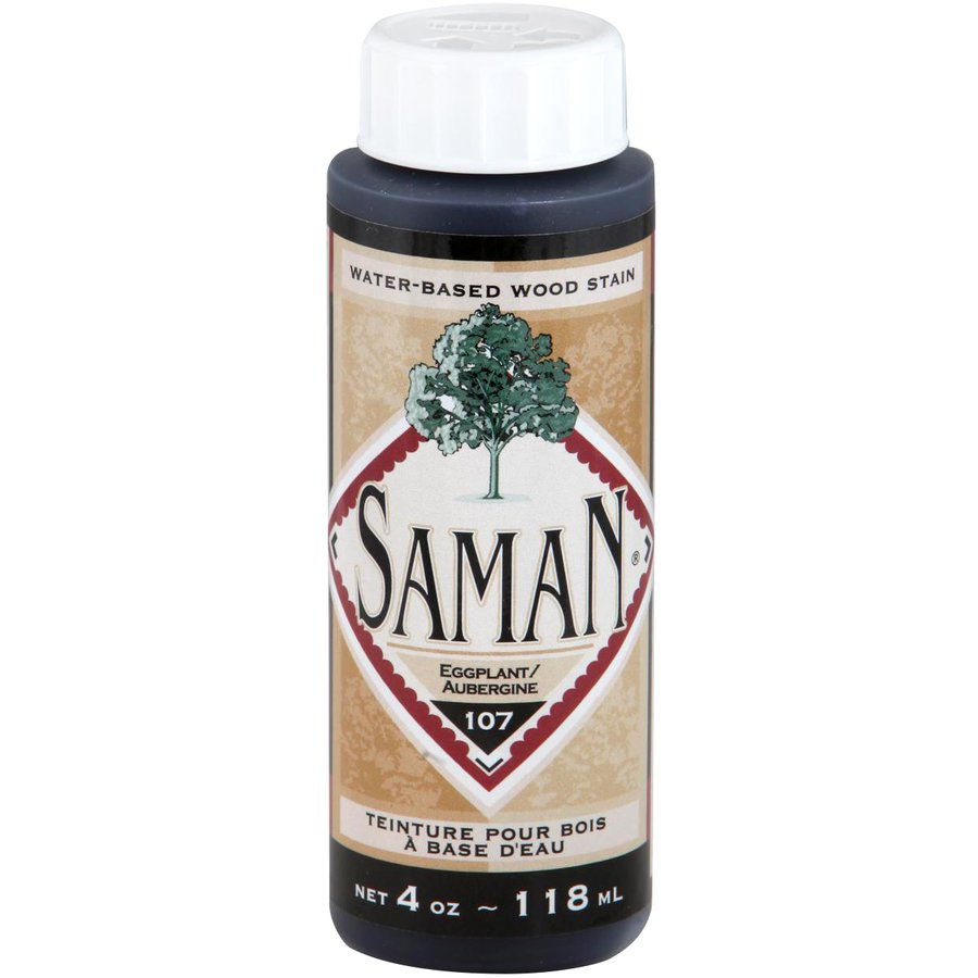 Saman Water-Based Wood Stain Eggplant-107 118mL