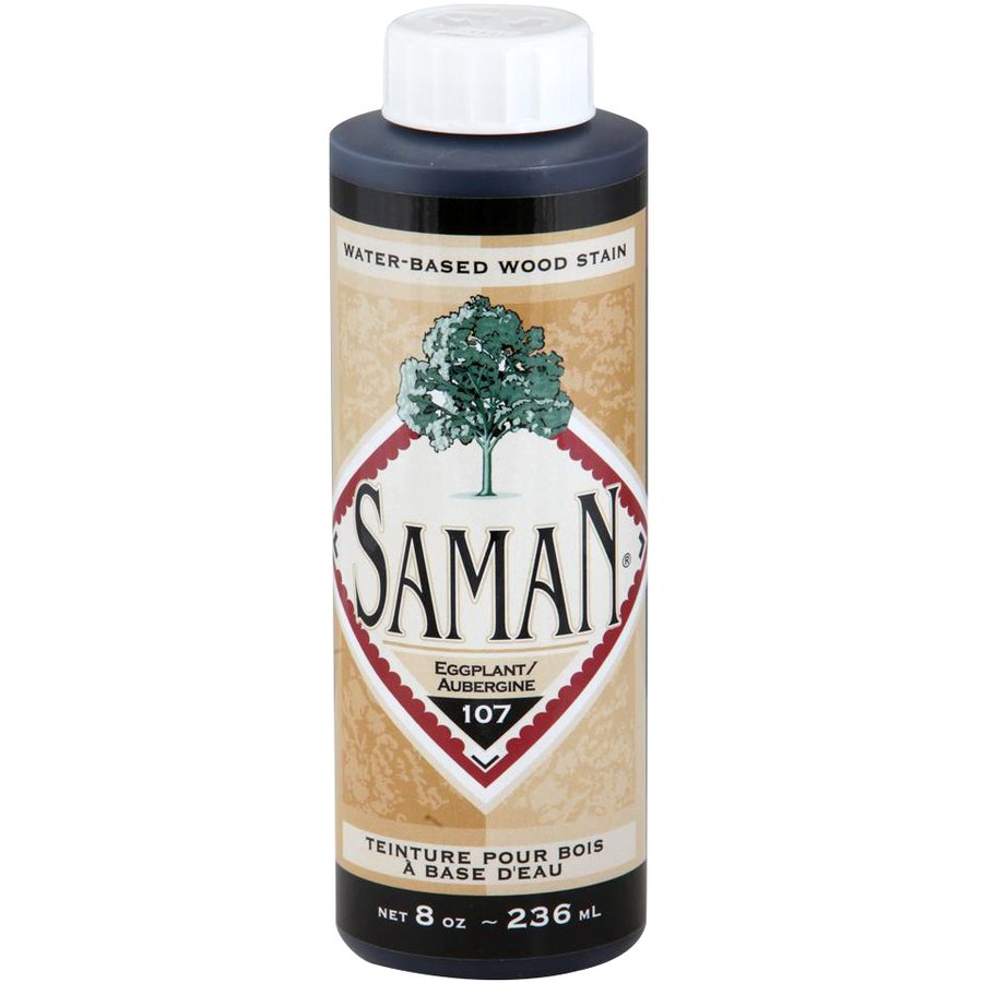 Saman Water-Based Wood Stain Eggplant-107 236mL
