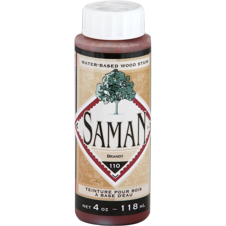 Saman Water-Based Wood Stain Brandy-110 118mL