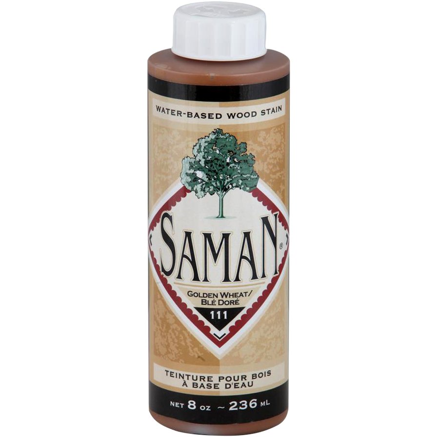 Saman Water-Based Wood Stain Golden Wheat-111 236mL