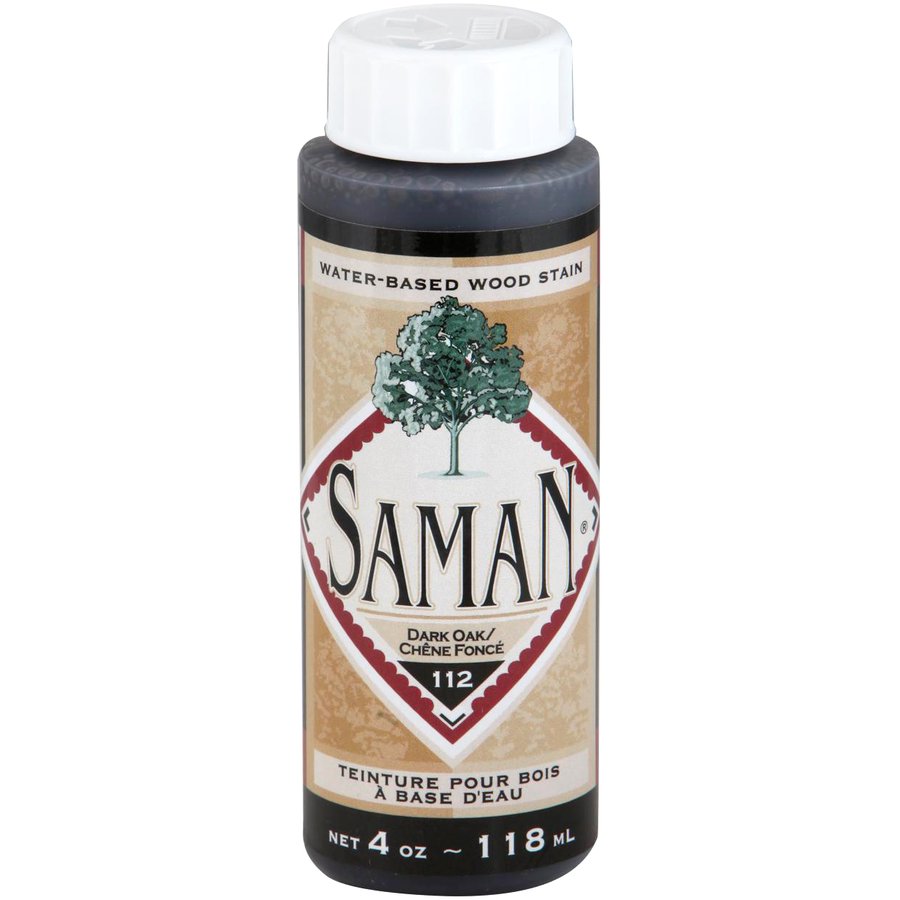 Saman Water-Based Wood Stain Dark Oak-112 118mL