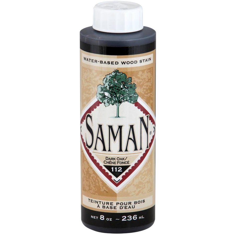 Saman Water-Based Wood Stain Dark Oak-112 236mL