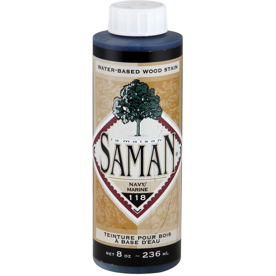 Saman Water-Based Wood Stain Navy-118 236mL
