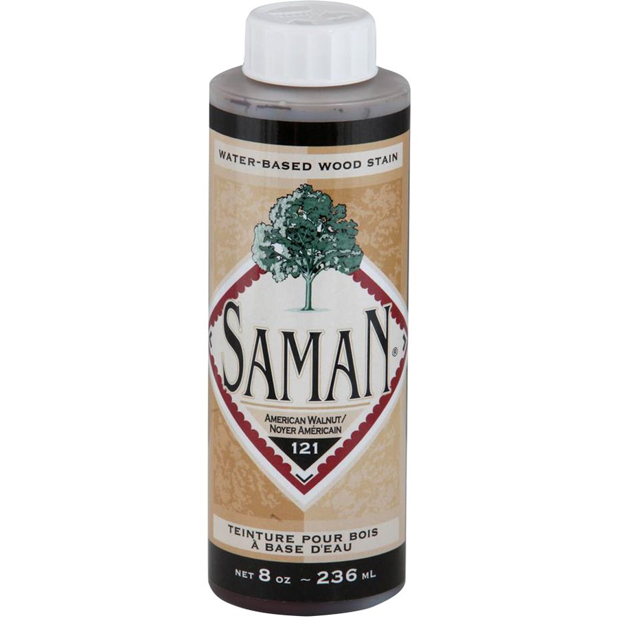 Saman Water-Based Wood Stain American Walnut-121 236mL
