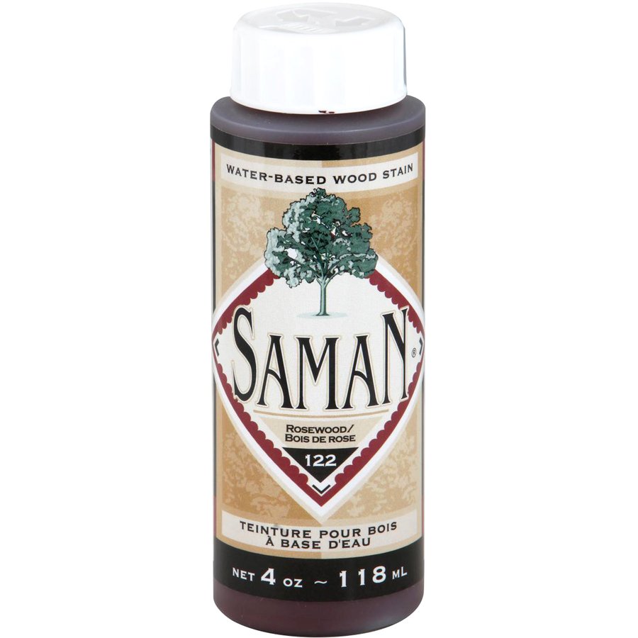 Saman Water-Based Wood Stain Rosewood-122 118mL
