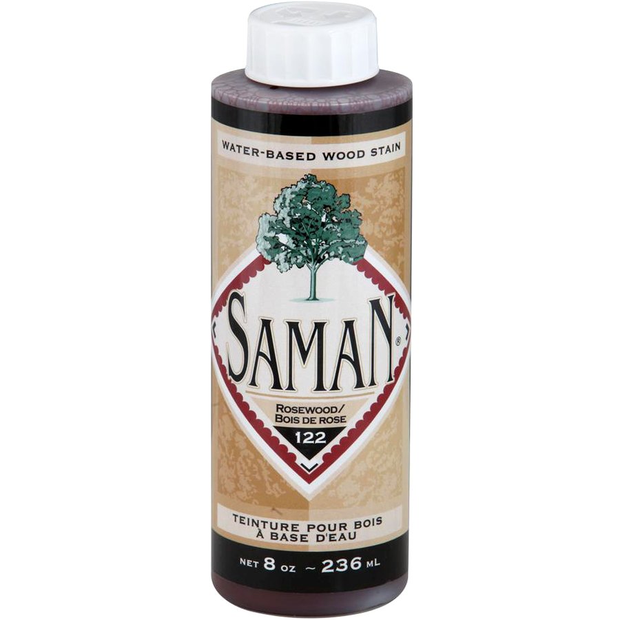 Saman Water-Based Wood Stain Rosewood-122 236mL