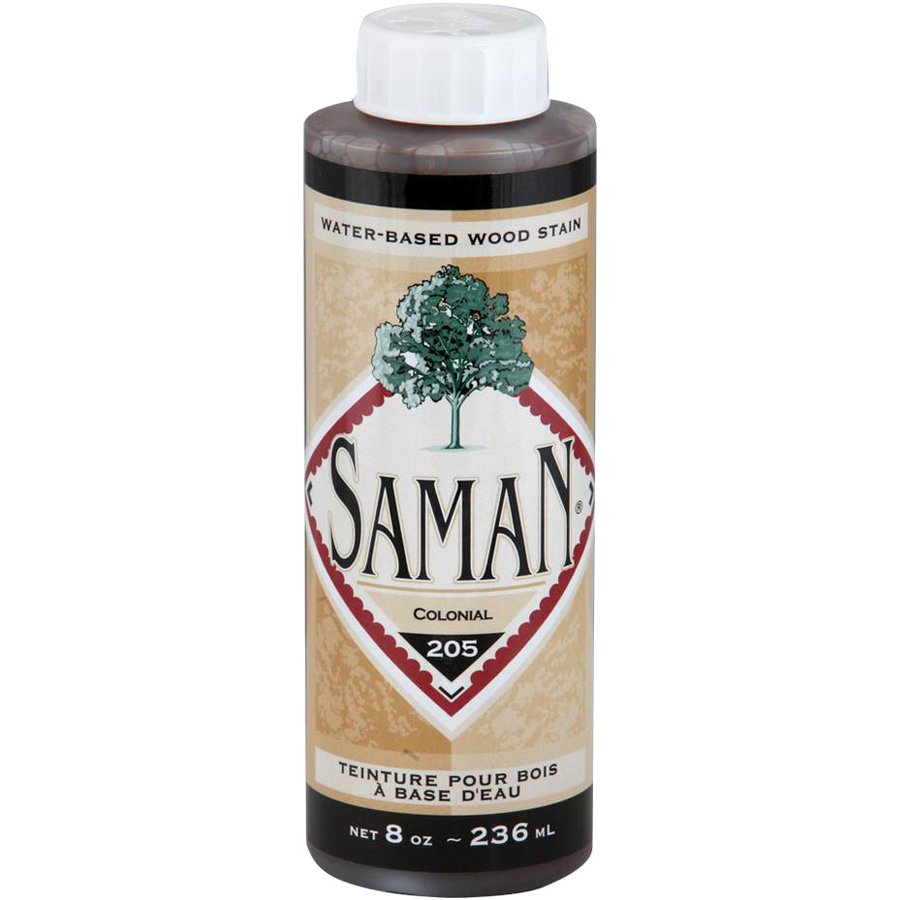 Saman Water-Based Wood Stain Colonial-205 236mL