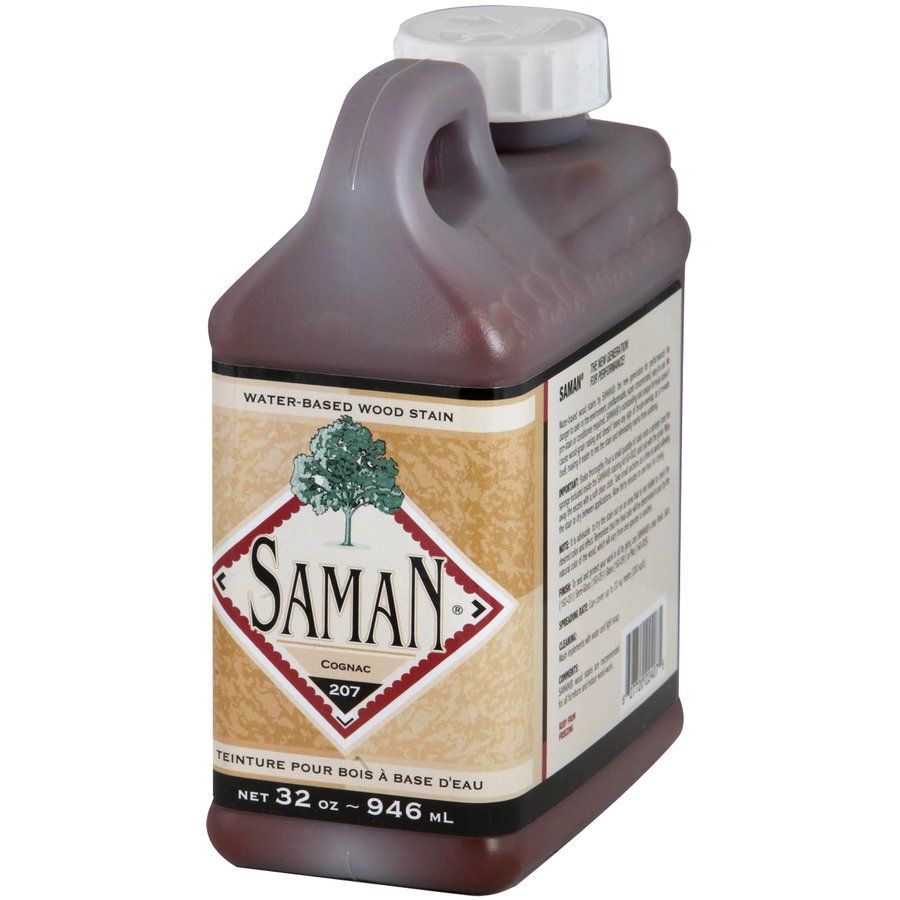 Saman Water-Based Wood Stain Cognac-207 946mL