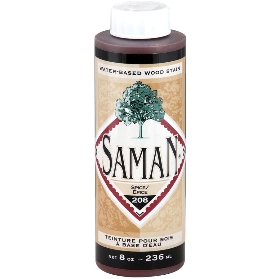 Saman Water-Based Wood Stain Spice-208 236mL